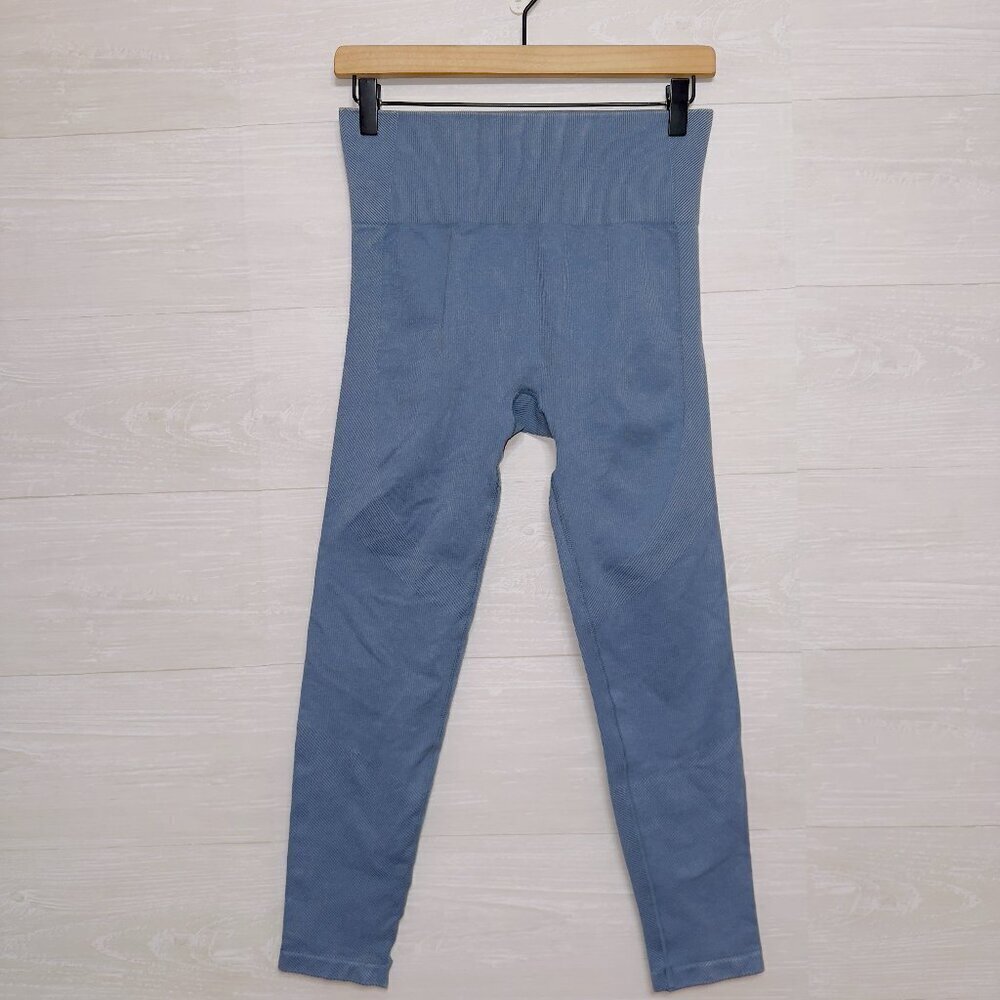 Joy Lab Women's Blue High Waisted Seamless 24'' Inseam Athletic Leggings